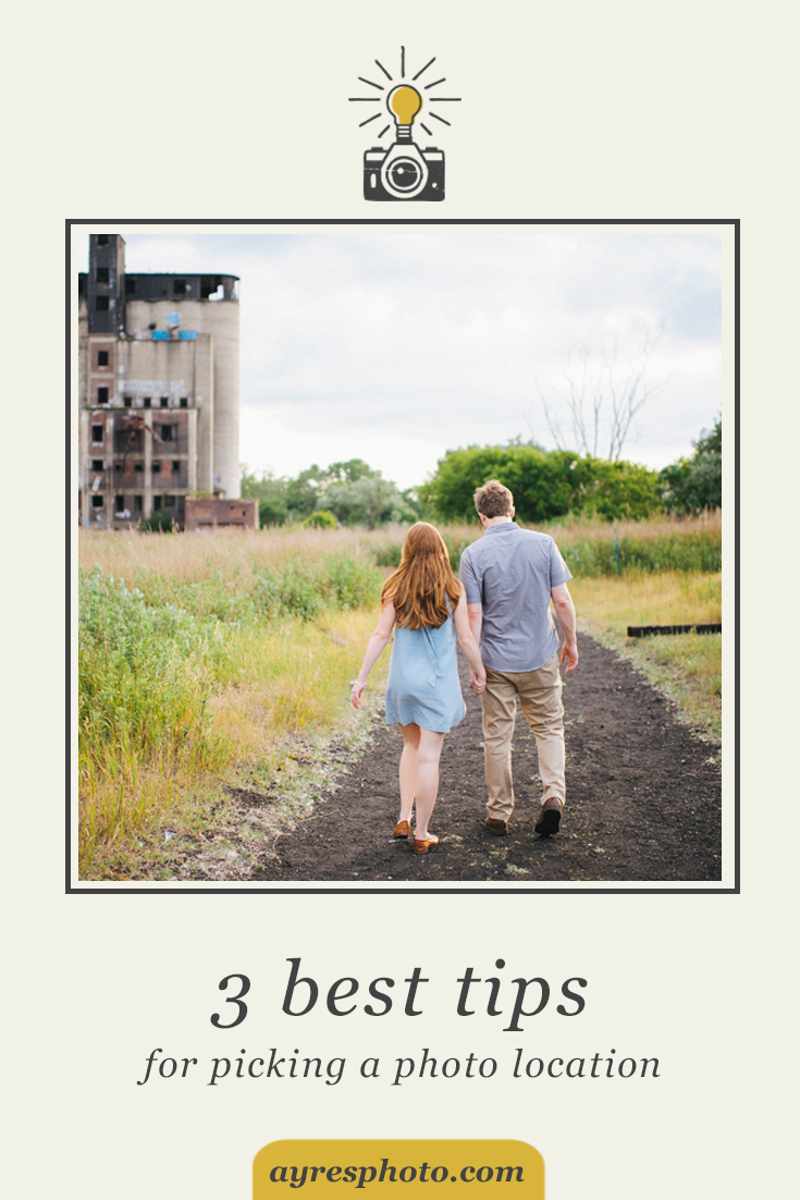 3 best tips for choosing a photo location // krista + adam – red jacket river front park