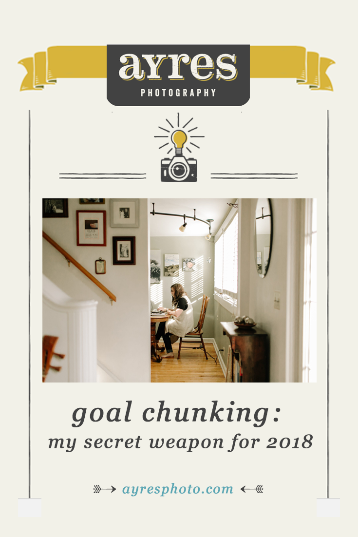 goal chunking: my secret weapon for 2018