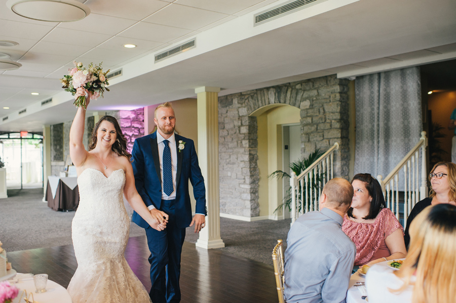 bride and groom grand reception entrance