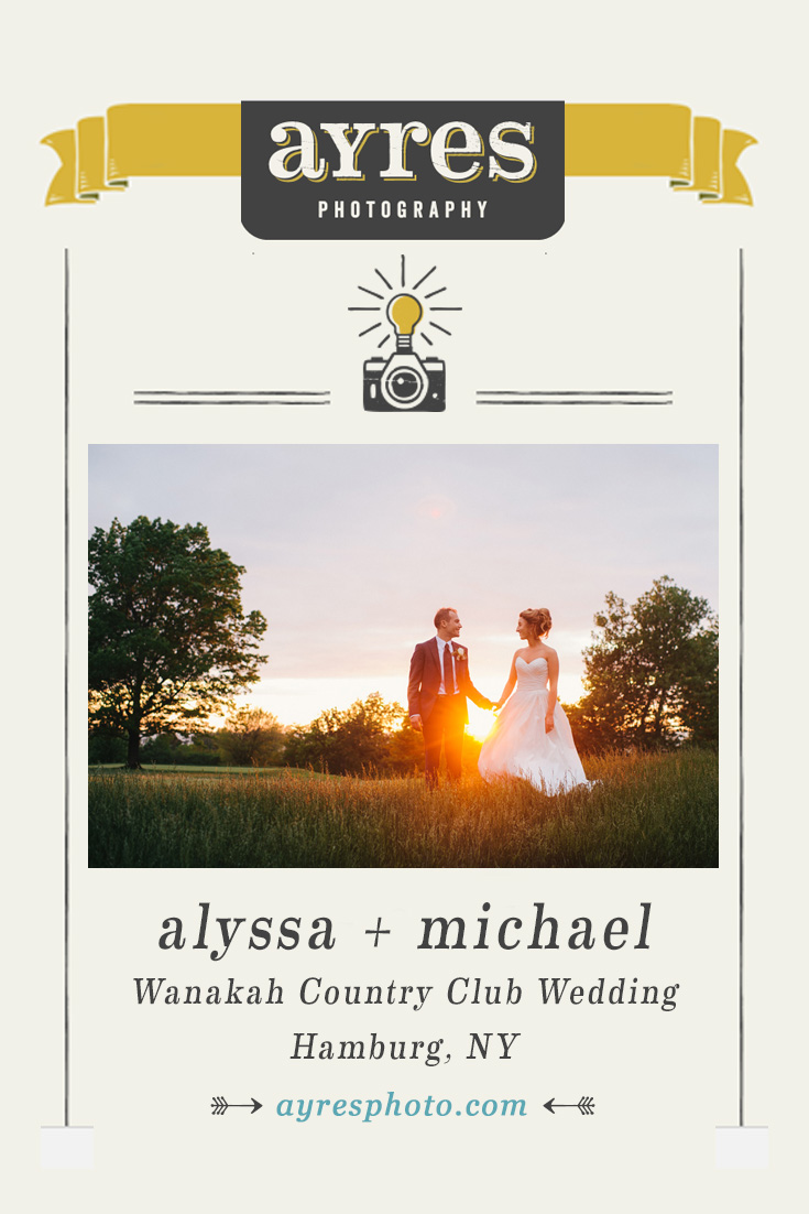 alyssa + michael // Wanakah Country Club Wedding