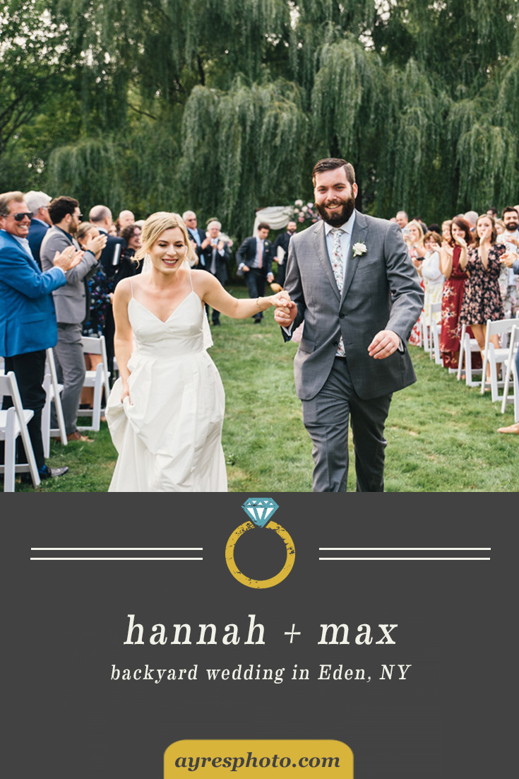 hannah + max // Private Residence Backyard Wedding