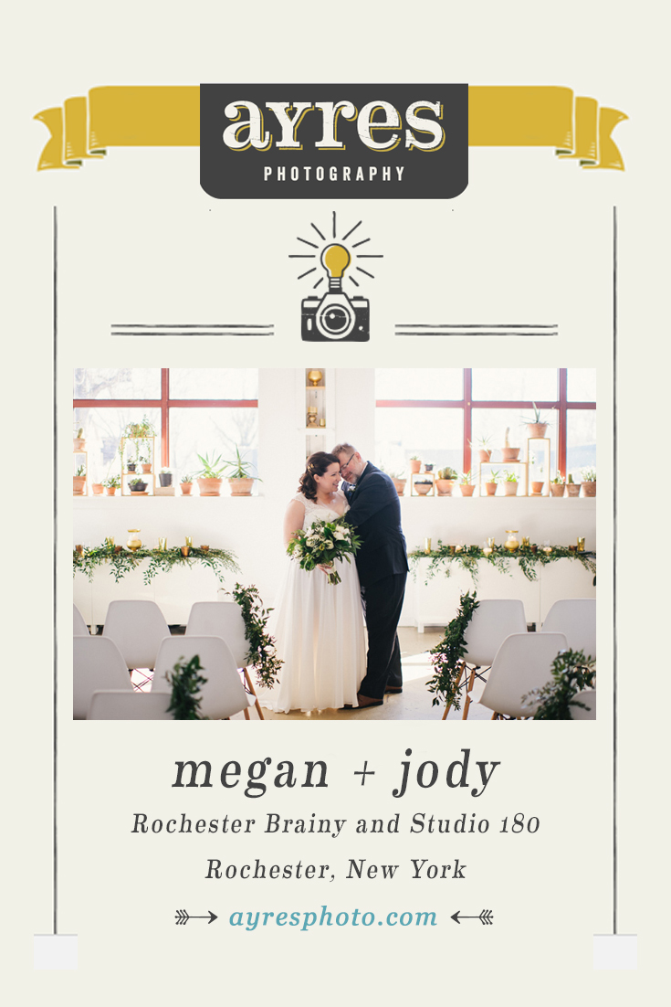 megan + jody // Rochester Brainery and Studio 180 Wedding
