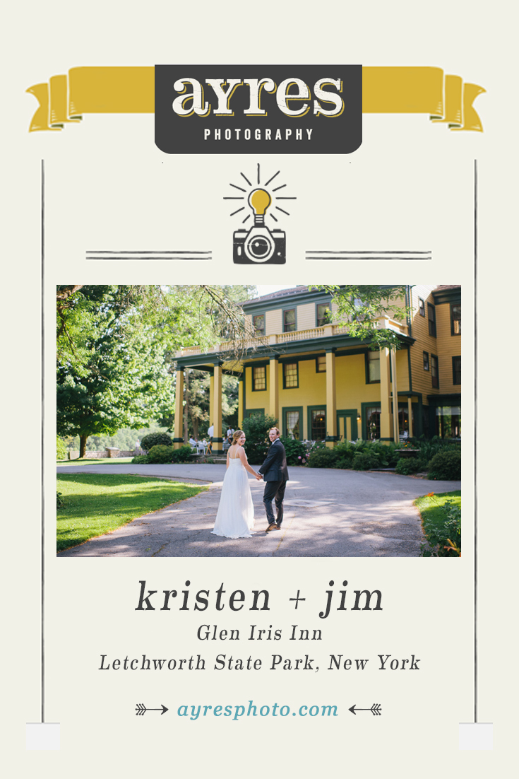 kristen + jim // Glen Iris Inn Wedding at Letchwork State Park