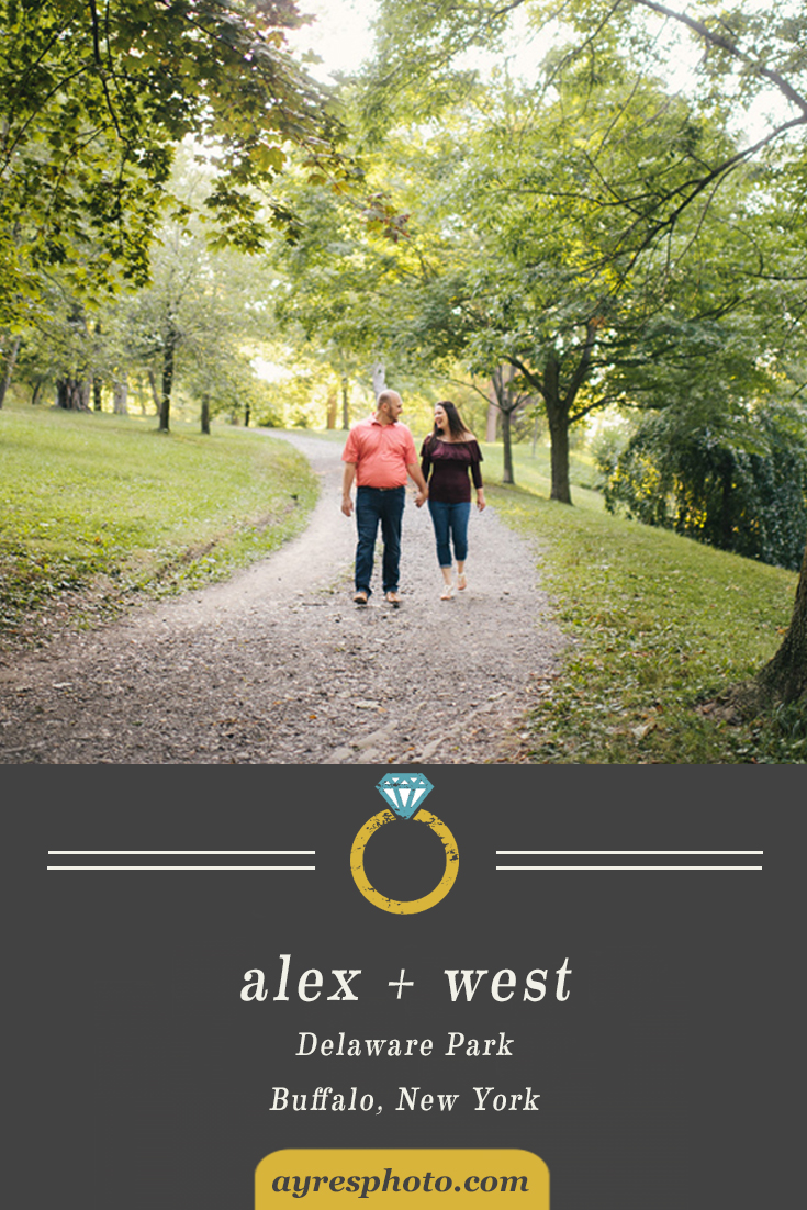 alex + west // Delaware Park Engagement